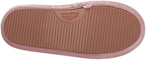Dearfoams Women's Sara Velour Bootie Slipper, Shiny Pale Mauve, Small | Image 3