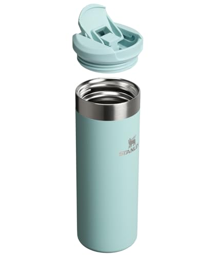 Image of Stanley AeroLight Transit Bottle 16 oz | Locking Drink Through Lid | Leak Resistant Water Bottle or Coffee Travel Mug | Lightweight Insulated Stainless Steel | BPA-Free | Seafoam