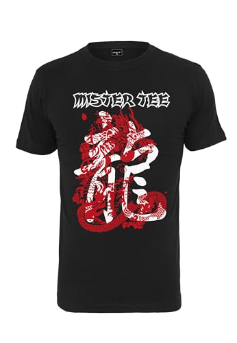 Mister Tee Herren Dragon T-Shirt, Black, L