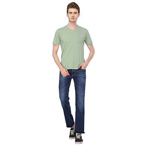 Image of Pepe Mens 5 Pocket Whiskered Effect Jeans