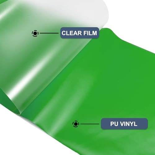 Image of Fruit Green Heat Transfer Vinyl HTV Roll Matte PU 12 inch x 15 ft. | Easy to Cut, Weed & Transfer, Fruit Green Iron On Vinyl for Cricut, Silhouette Cameo & Other Craft Cutter Cutting Machine