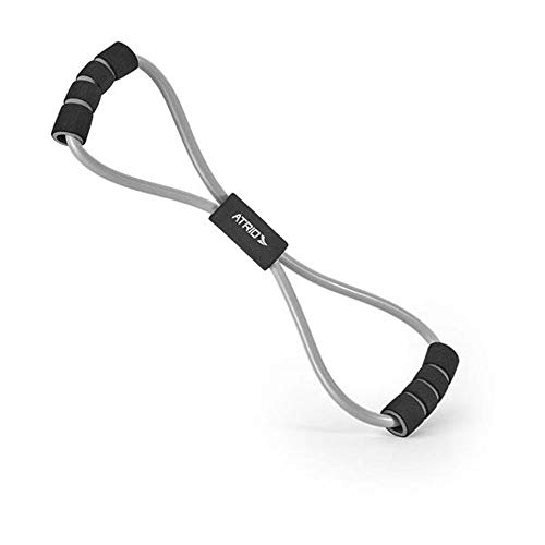 Extensor Toning Tube Fitness em Formato de 8 Fitness Cinza/Preto Atrio - ES222