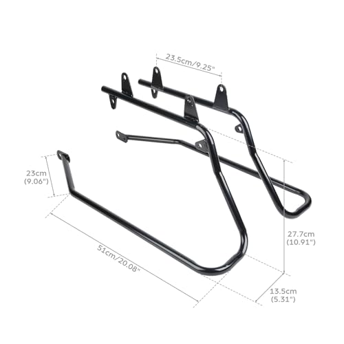 Soportes para alforjas TCMT compatibles Harley Softail 1984-2017 miniatura 3