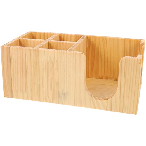 Support station de café en bois premium résistant à 5 cases - 2
