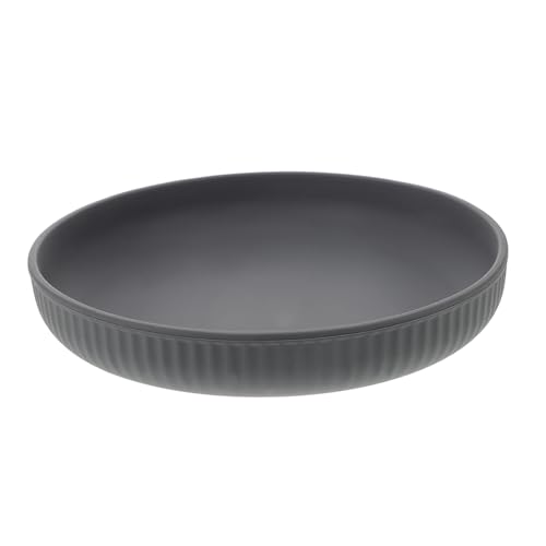 ERINGOGO Large Silicone Plate Suction Cups Elderly Food Bowl Floral Pattern Plate Guard