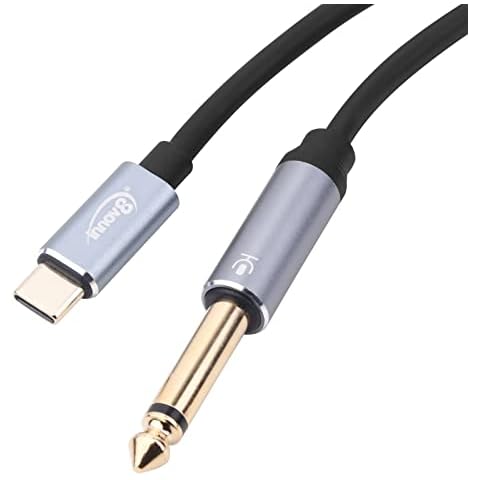 INNOV8 USB C Type-C to 6.35mm 1/4 inch Male TS Mono Aux Audio Cable - 1.8m Cover