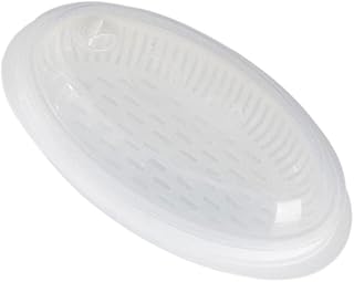 Microwave Fish Steamer Plate with Lid Capacity Professional Steaming Dish for Whole Fish Ventilated Cover for Steam Exhaust and Heat Dissipation Practical Kitchen Tool for Family