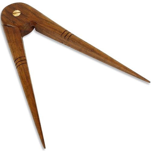 Juego masónico de cuadrante y compás de madera de 6.5 pulgadas miniatura 2