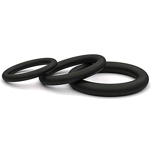BILL-ER 3 pcs Silicone Flexible Exercise Bands Massage Ring -for Men Time Delay