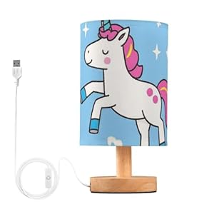 Etherspher Einhorn Kinderzimmer Tischlampe USB