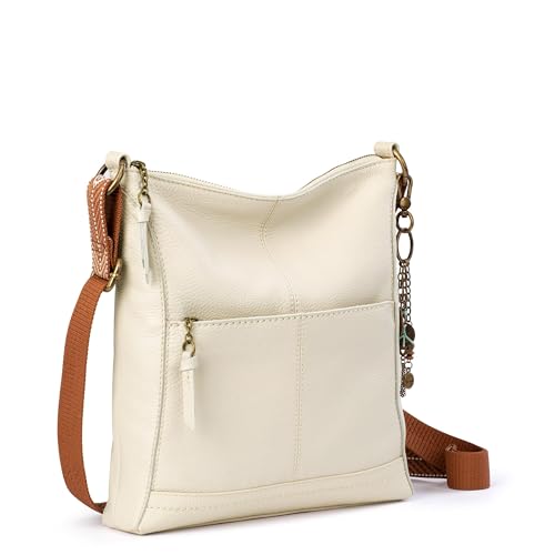 Image of The Sak Lucia Leather Crossbody Purse - Premium Leather Women's Handbag for Everyday & Travel - Cross Body Bag With Zipper