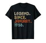 64 Year Old Legend Since January 1958 Gifts 64th Birthday T-Shirt