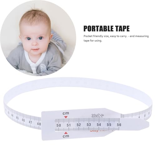 Cinta métrica flexible de plástico blanco 56 cm miniatura 3