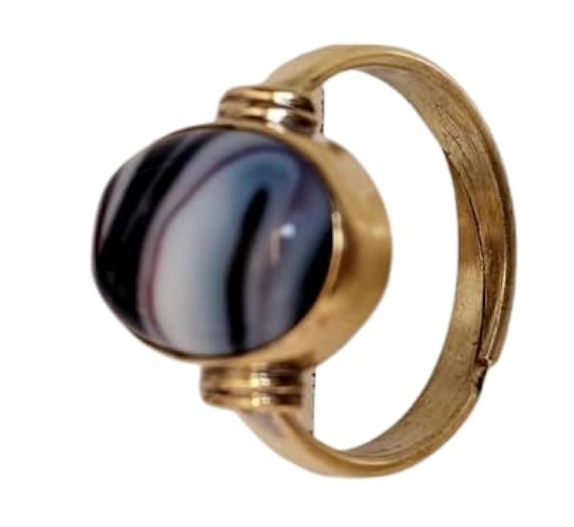 Natural Sulemani Hakik Adjustable Ring, Lab Certified