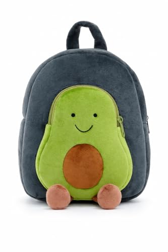Image of Cartoon Plush Kids School Bag 2-6 Years | Soft Toy Backpack for Boys & Girls | Toddler Nursery Preschool Bag | Lightweight Adjustable Straps