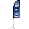 Amazon.com : 8FT 2.5M Custom Print Commercial Feather Flag Kit For ...