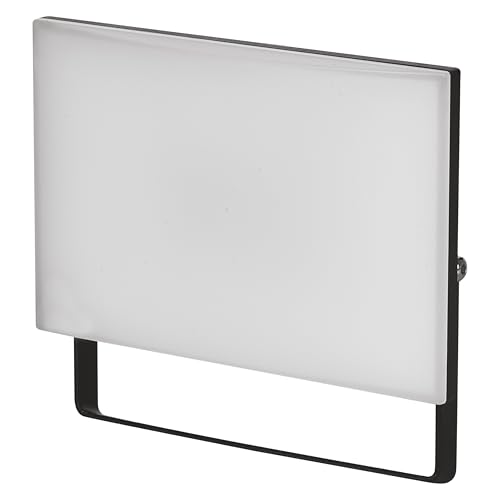 EMOS - LED-Strahler Tambo - ultradünnes Aluminium Flutlicht - wasserdicht - neutralweiß (4000 K) - 3000 lm - 30 W - Lebensdauer 25 000 Std. - Abstrahlwinkel 120° - für Außenbereich - schwarz