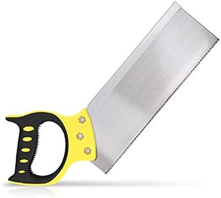 Navaris Tenon Hand Saw - Fine Tooth Back Saw for Precision Woodwork and Carpentry - Backsaw Handsaw with Steel Blade and Soft Grip Handle - 12 Inch