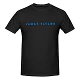 Men's Versatile Comfortable Cotton James Star Taylor Short Sleeves Trendy Fade Resistant Crew Neck Tops for Weekend Getaways 5X-Large