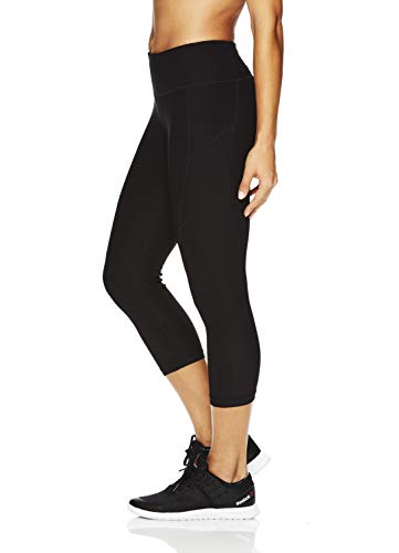 Reebok Womens Capri Seamed Compression Athletic Pants2