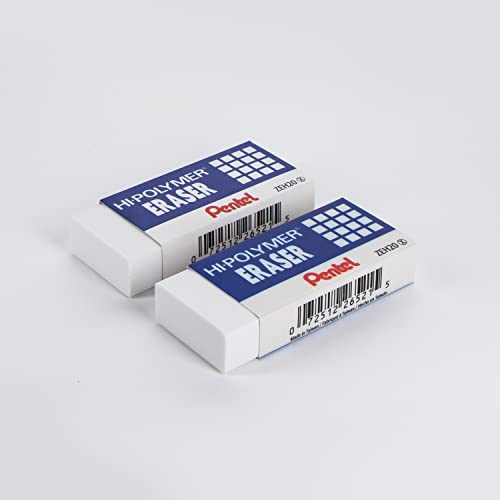 Pentel Hi-Polymer Eraser, Jumbo Size 12 Pack(Zeh-20) #TOP1