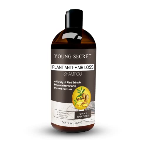Hair Growth Shampoo,YOUNG SECRET Ginger Herbal Shampoo for Thinning Hair and Hair Loss with 15+ Nature Plants Organic,Keeps Hair Regrowth Biotin Shampoo for Man&Woman,All Hair Types,16.9Oz Hair Growth Shampoo,YOUNG SECRET Ginger Herbal Shampoo for Thinning Hair and Hair Loss with 15+ Nature Plants Organic,Keeps Hair Regrowth Biotin Shampoo for Man&Woman,All Hair Types,16.9Oz