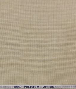 Image of Raymond 100% Cotton Fabric (All Weather Fabric, Unstitched Premium Fabric, Solid, Less Wrinkles) (Beige, 1.7 Meters for Shirt)