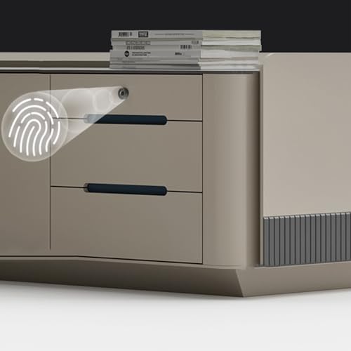 94" L-Shaped Executive Desk with Power Outlet and Drawer Cabinet, Large Office Desk Long Business Furniture Desk Home Office Workstation for Bedroom Executive Work Study Writing - Image 8