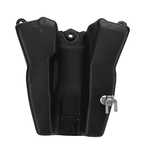 Réservoir de Carburant, Réservoir D'essence, Réservoir de Carburant Noir Dirt Pit Bike avec Bouchon de Remplacement Compatible pour XR50 CRF50 SR70 SR70B...