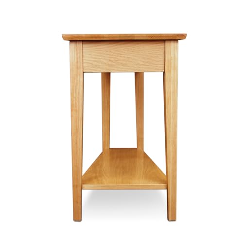 Image of Leick Home Teegan Wedge End Table, 15 inch, Desert Sands