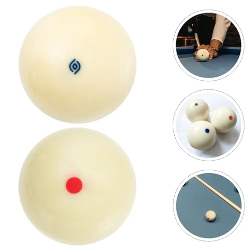 Boules de billard americain blanches 5,72 cm ifundom lot de 2 - 7