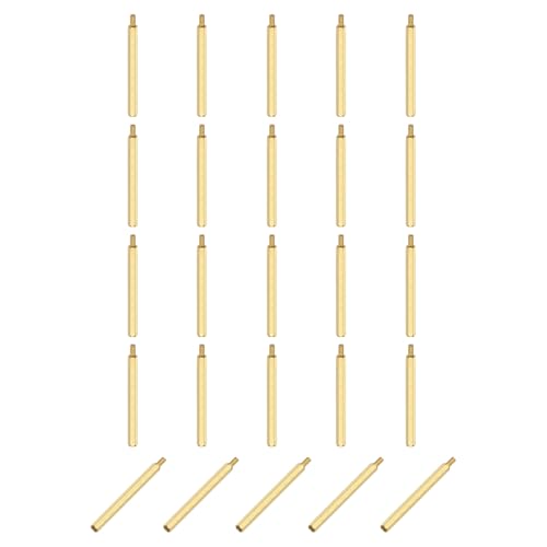 Image of sourcing map 25Pcs Male to Female Thread Spacer Screws, M3 x 45mm + 6mm Brass Hex Standoff Screws PCB Motherboard for Drone Quadcopter, Computer and Circuit Board