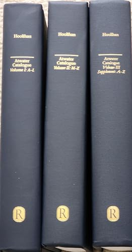 An Annotated Catalog of the Edward C. Atwater Collection of American Popular Medicine and Health Reform [3 volume set]: Volumes I, II, and III