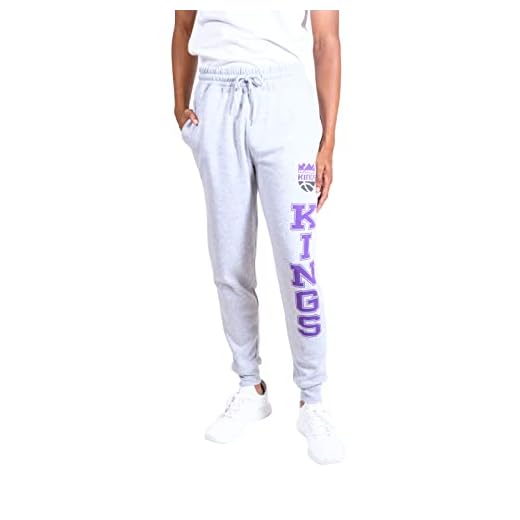 Ultra Game NBA Men's Soft Team Jogger Sweatpants, Heather Gray, Large