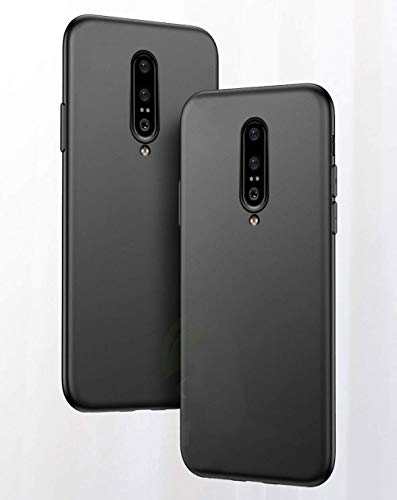 Image of Mobile Back Cover Case for OnePlus 7 Pro (Silicone Case|CameraProtection|Black SC1510)