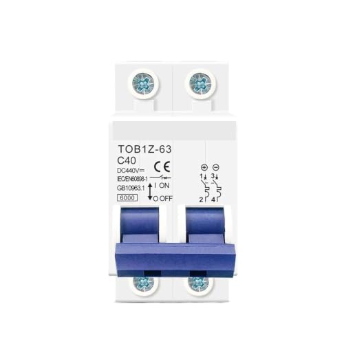 Disyuntor 2P CC de 16A para instalaciones de corriente continua y proteccion electrica 440V