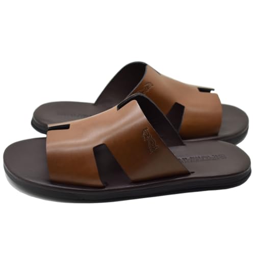 Sandália Masculina Couro Birdman Santorini Whisky Tamanho:41