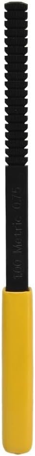 Thread Repair File, Straight Groove Metric Thread Restoring Tool for Studs Bolts Screws Plumbing Maintenance