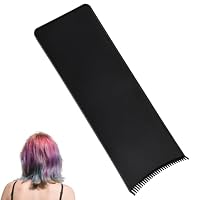 Balayage-Strähnenbrett mit Zähnen, Wiederverwendbare Färbepalette Foiling-Board Professionelle Haarfärbe-Werkzeuge für Friseure Salon DIY (Schwarz)