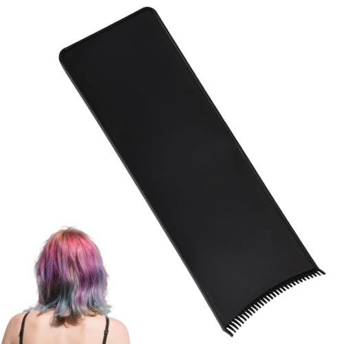 Planche de Mèches Balayage avec Dents, Palette Coloration Réutilisable Planche à Feuilles Outils Teinture Cheveux Professionnels pour Coiffeurs Salon DIY (Noir)