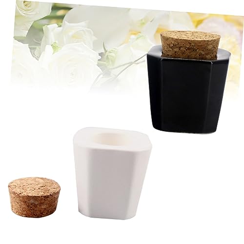2 Piezas Vasos Líquidos Cerámicos para Manicura miniatura 5