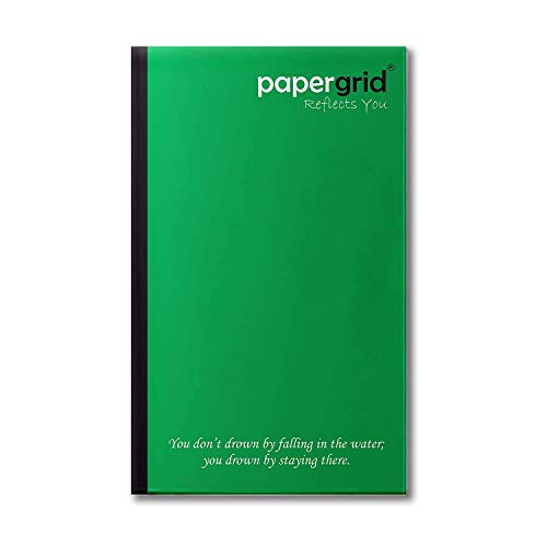 Image of papergrid Notebook - Cut Size Book (27.2 cm x 16.7 cm), Single Line, 160 Pages, Soft Cover - Pack of 6