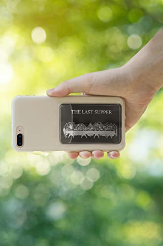 "The Last Supper" Engraved Wallet Card Insert – Light and Stiff Engraved Metal Card Gift – Carry a Blessing With You – Perfect Gift For Loved One3