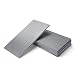 Art3d 100-Pieces Peel and Stick Tile Kitchen Backsplash Metal Wall Tiles, Brushed Aluminium Subway