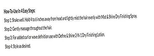 Wave By Design Mist & Shine Dry Finishing Spray - Moisturizes & Add Shine - 8 Oz .2 pack