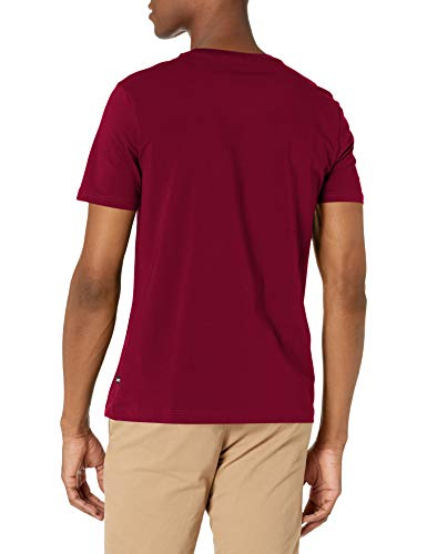 T-shirt col V rouge Nautica en taille S avec logo J-Class brodé