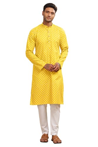 Image of BE ACTIVE Cotton Kurta for Men | Traditional and Refined Design | Indian Kurta | Full Sleeve Kurta