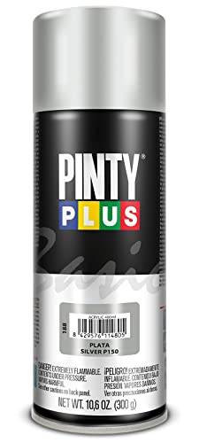 PINTY PLUS Pintura en spray BASIC 520cc Plata P150