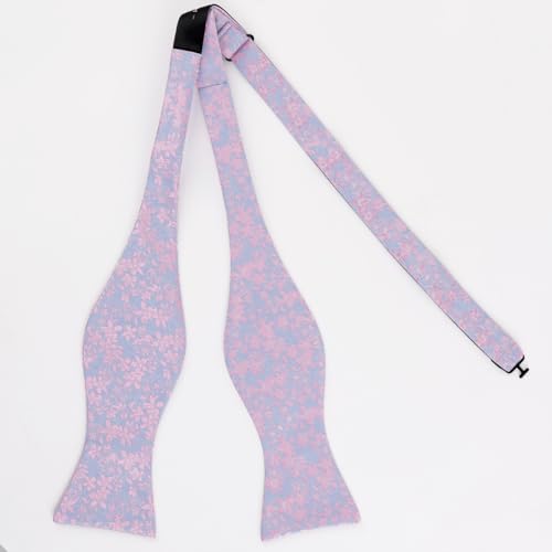 Image of Alizeal Mens 2pcs Floral Pattern Bow Tie Set