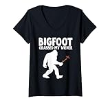 Photo Gallery donna bigfoot grabbed my wiener maglietta con collo a v Photo Gallery donna bigfoot grabbed my wiener maglietta con collo a v